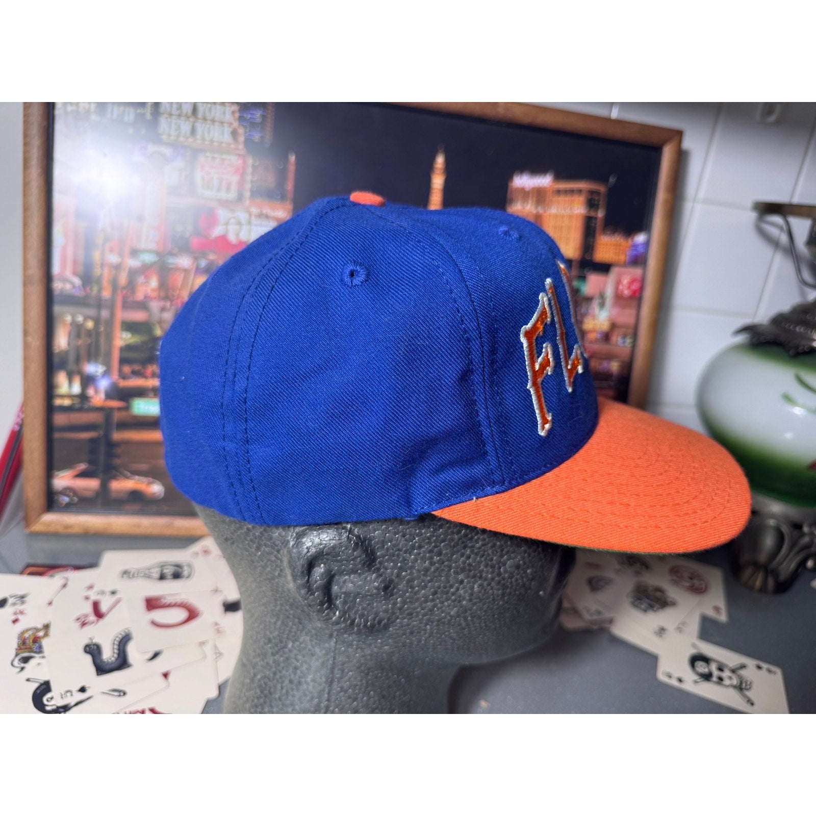 Vintage Florida Gators Gothic Script Fitted Hat USA Made Wool Size 7 NCAA