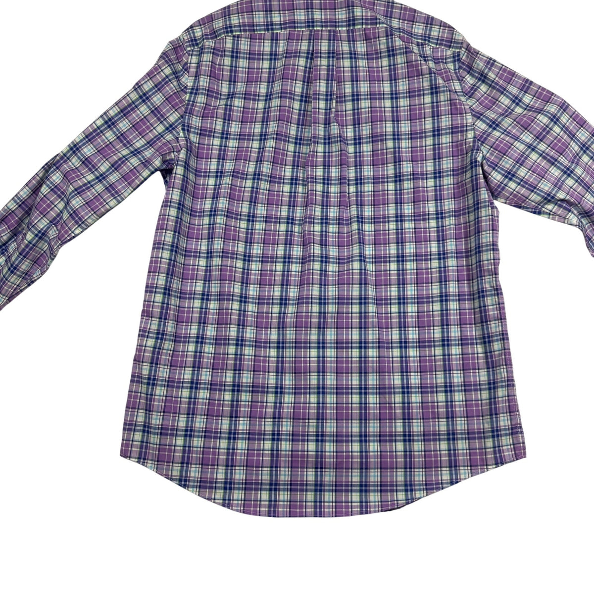 Lauren Ralph Lauren Performance Stretch Shirt 15.5 32/33 M Purple Plaid
