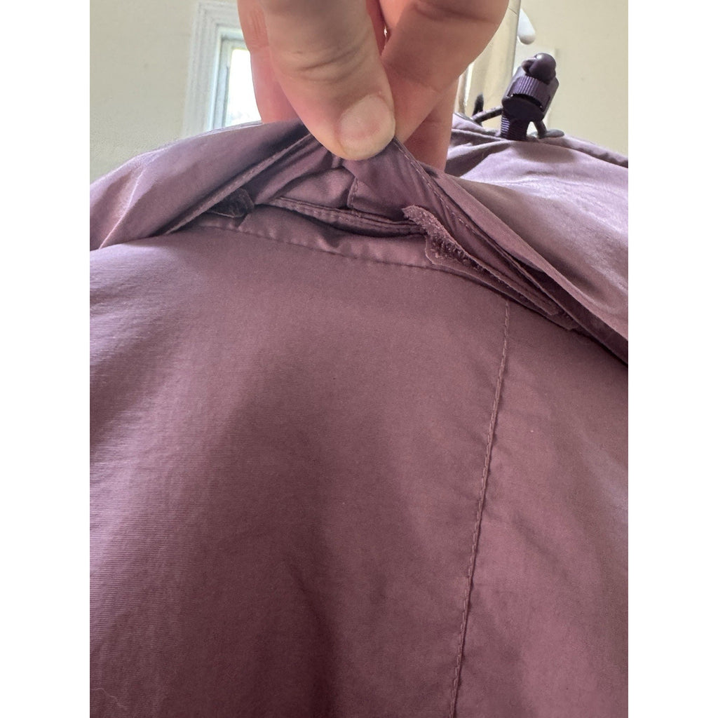 Vtg LL Bean Jacket Womens Petite Medium Purple Warm Up Fleece Lined Ski Snow M