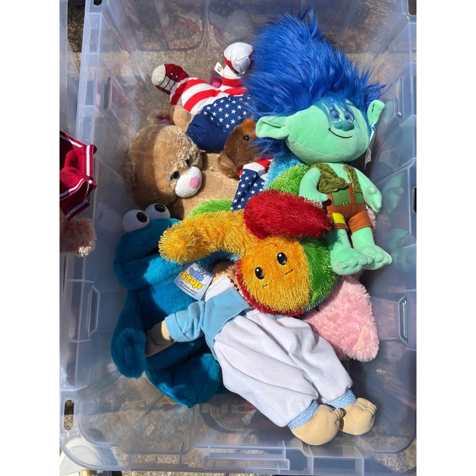 Massive Plush Lot (6 Full Totes) Vintage 80s 90s Build A Bear Cabbage Patch + Characters