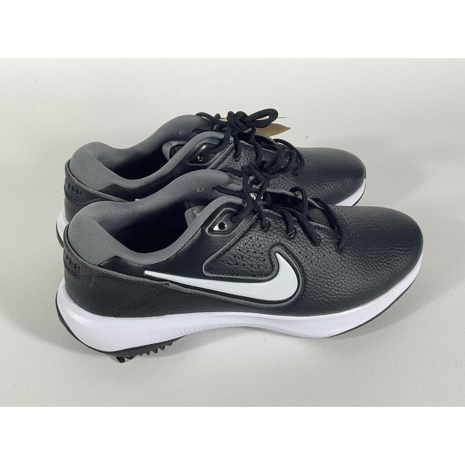 Nike Air Victory Pro 3 Golf Shoes Sz 8 Black White Grey Tiger Woods Spikes