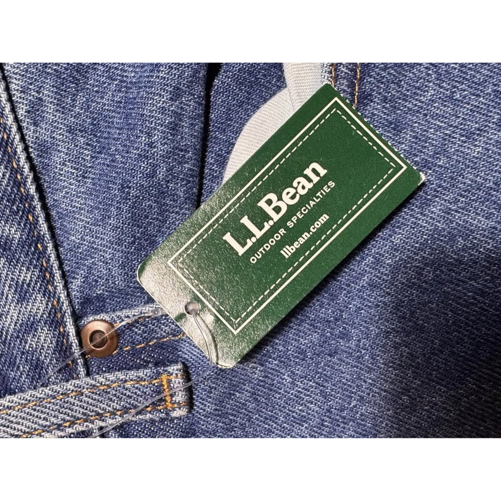 L.L.Bean Men’s Classic Fit 100% Cotton Jeans 46x36 NWT – Medium Blue Straight Leg