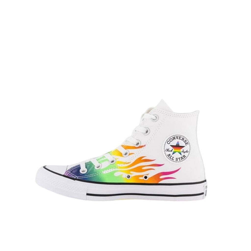 Converse Chuck Taylor All Star Pride LGBTQ Rainbow Flame High Top Men 13 A15780C