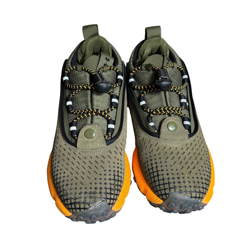 Under Armour HOVR Summit Fat Tire Delta Trail Shoes Marine Green Orange M4.5 W6