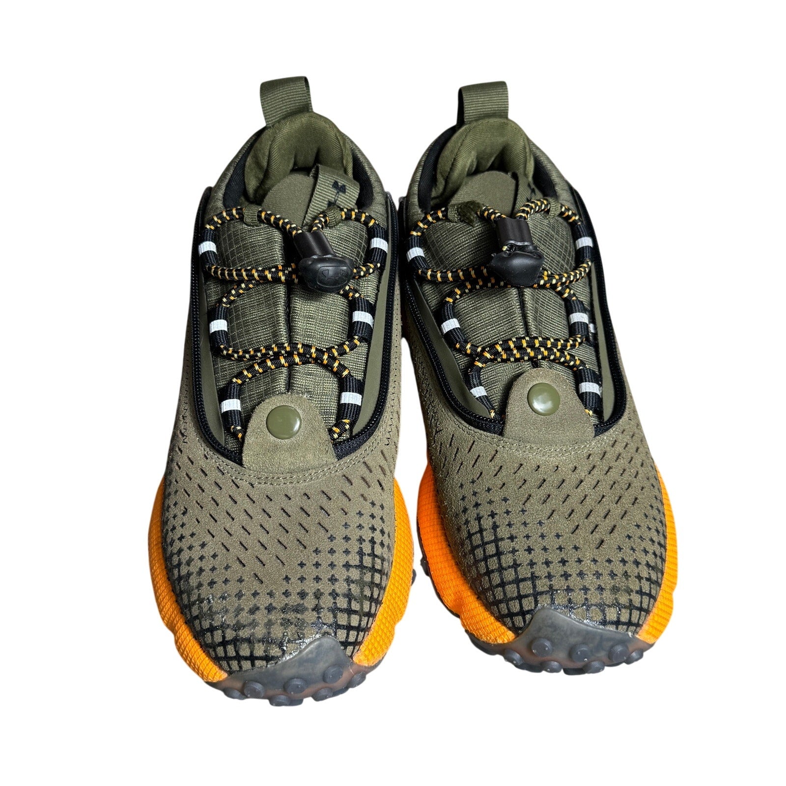 Under Armour HOVR Summit Fat Tire Delta Trail Shoes Marine Green Orange M4.5 W6