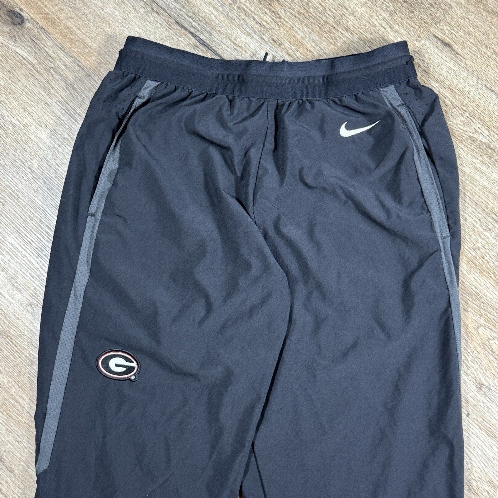 Nike Dri-FIT Georgia Bulldogs Team Sideline Pants Men's Large Black NCAA UGA Zip