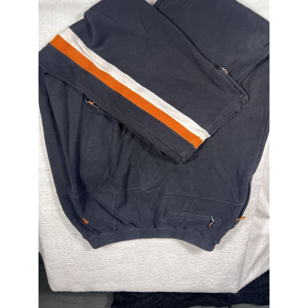 Vtg 2000s Rocawear Black Orange Star Tracksuit Baggy Hip-Hop Y2K Jacket Pants