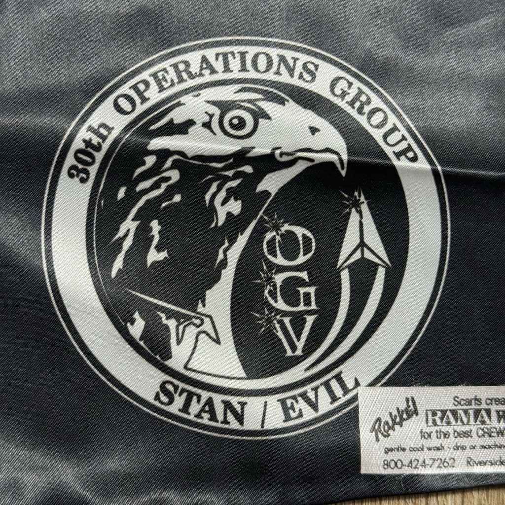 30th Operations Group OGV Stan/Evil RAMA World Military Flight Crew Scarf USAF