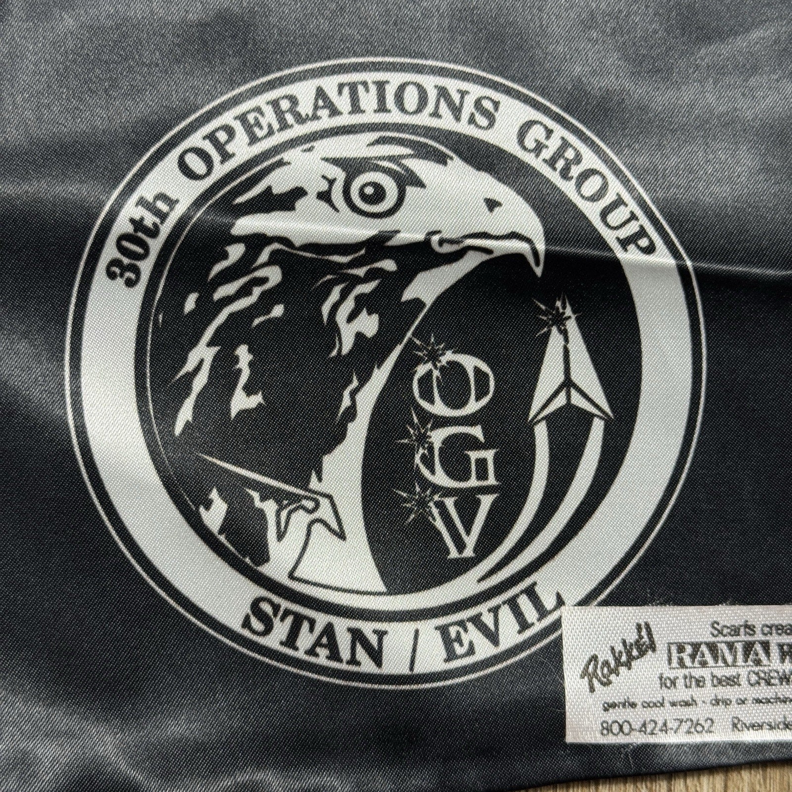 30th Operations Group OGV Stan/Evil RAMA World Military Flight Crew Scarf USAF