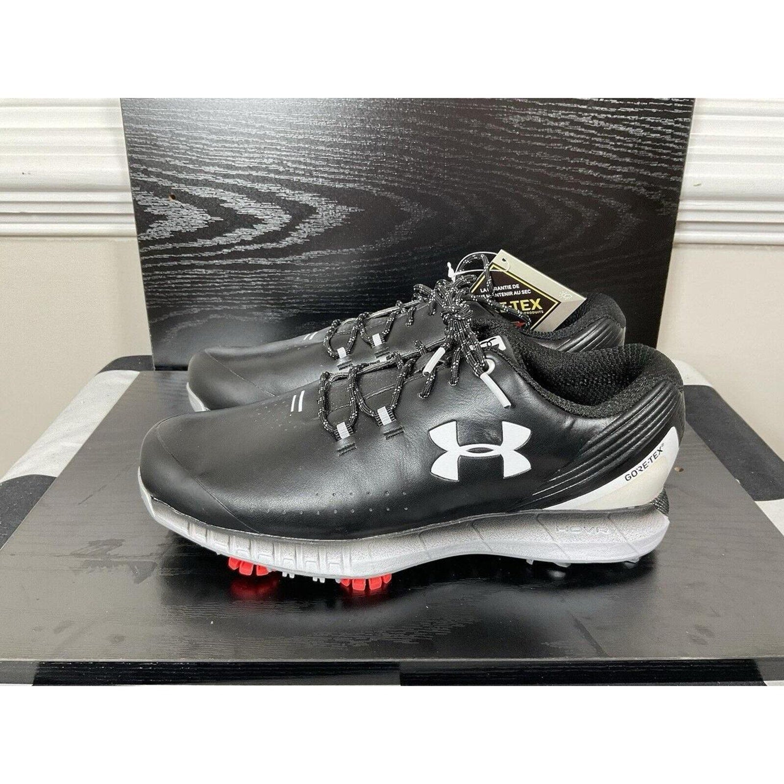 Under Armour HOVR Drive GTX E Golf Shoes Goretex 3023326-001 Mens Sz 6