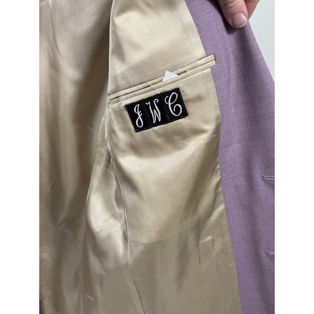 Vintage Alexander Julian Colours Lavender Blazer Sport Coat Mens USA Derby Prom