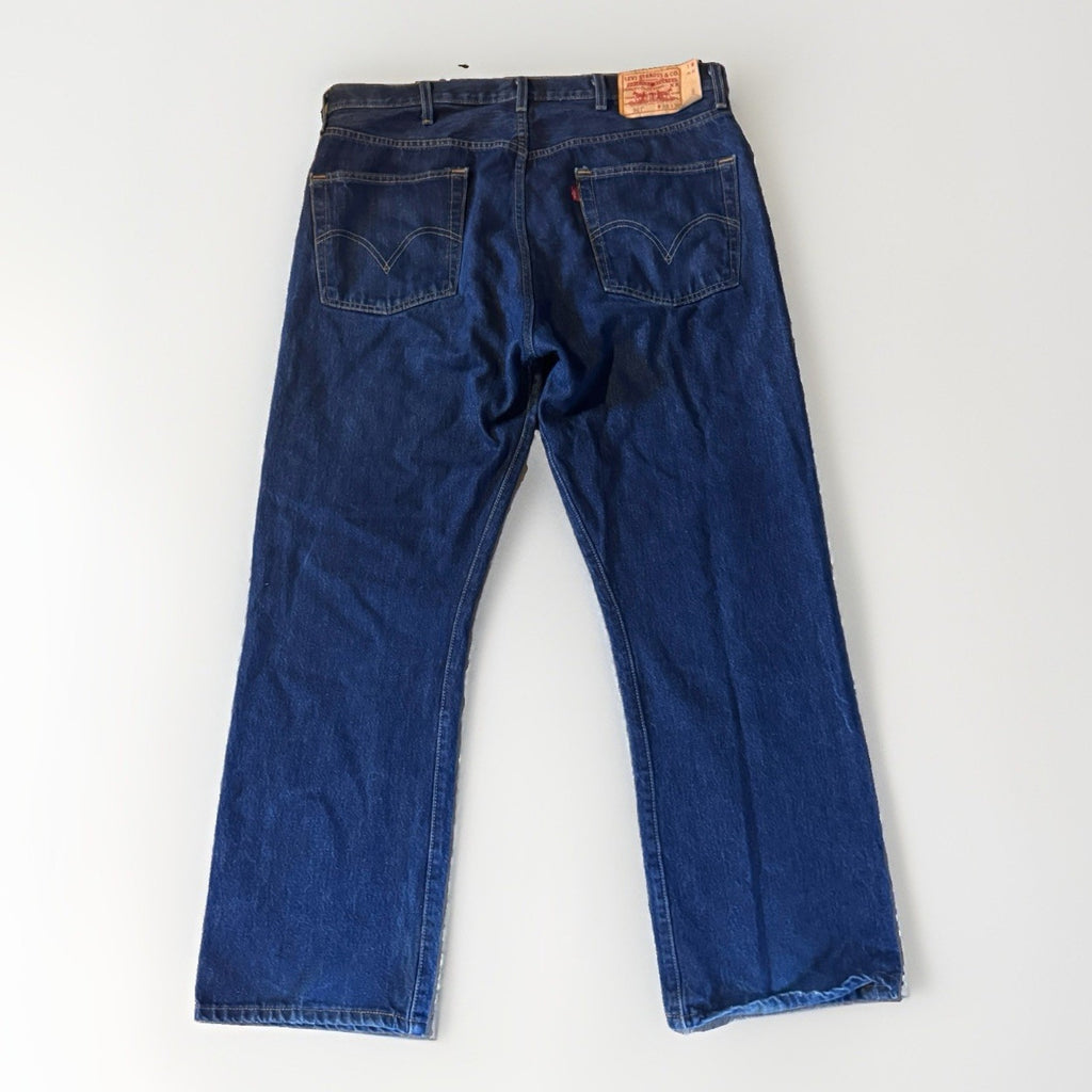 Vtg Men’s Levis 501 Denim Blue Jeans 2007 38x30 Dark Rinse Indigo Button Fly Y2K