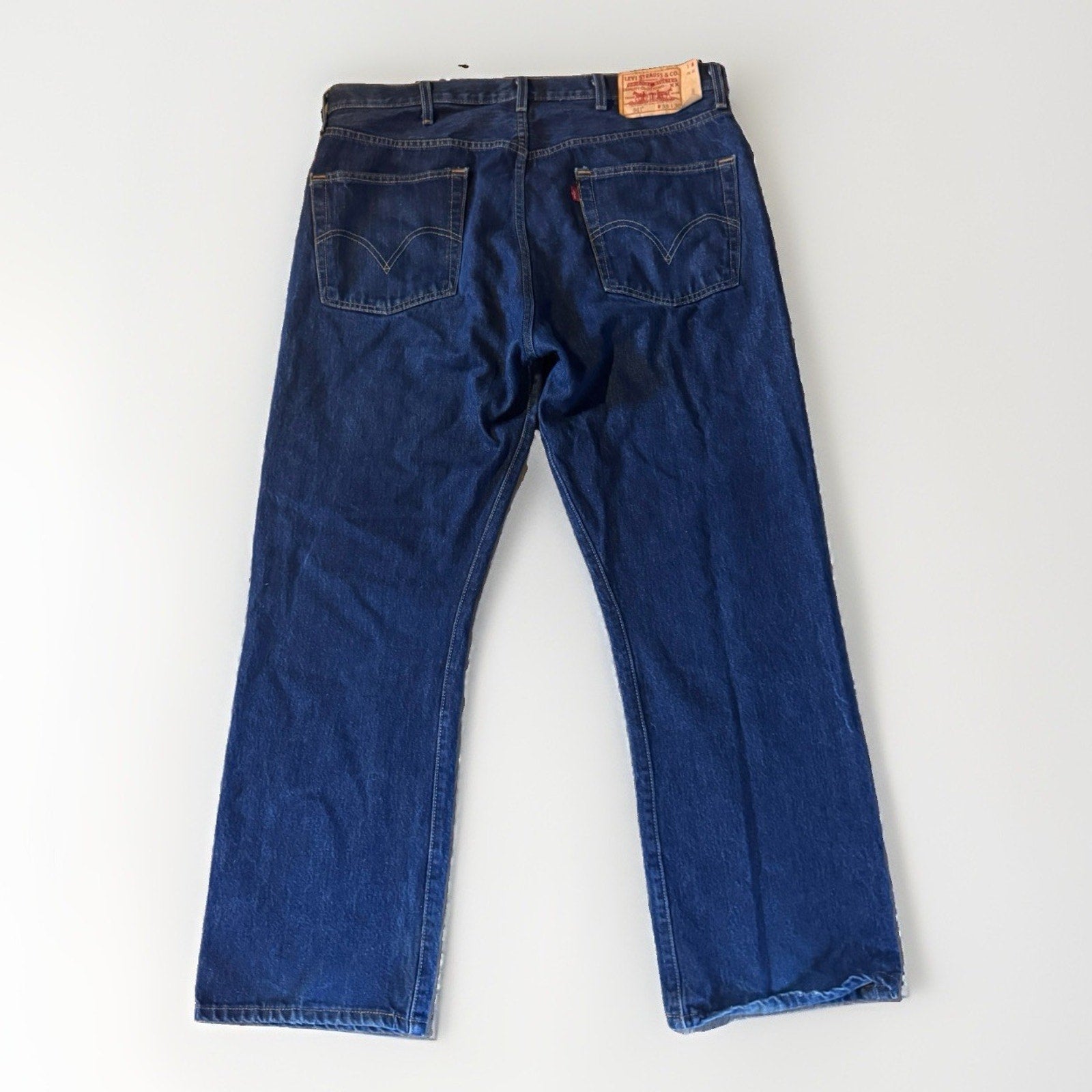 Vtg Men’s Levis 501 Denim Blue Jeans 2007 38x30 Dark Rinse Indigo Button Fly Y2K
