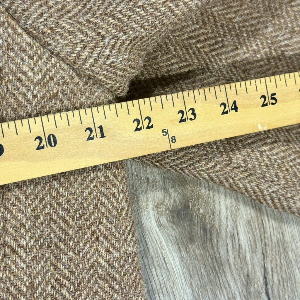Vintage Brooks Brothers 346 Union Made Wool Tweed Herringbone Sport Coat 44R