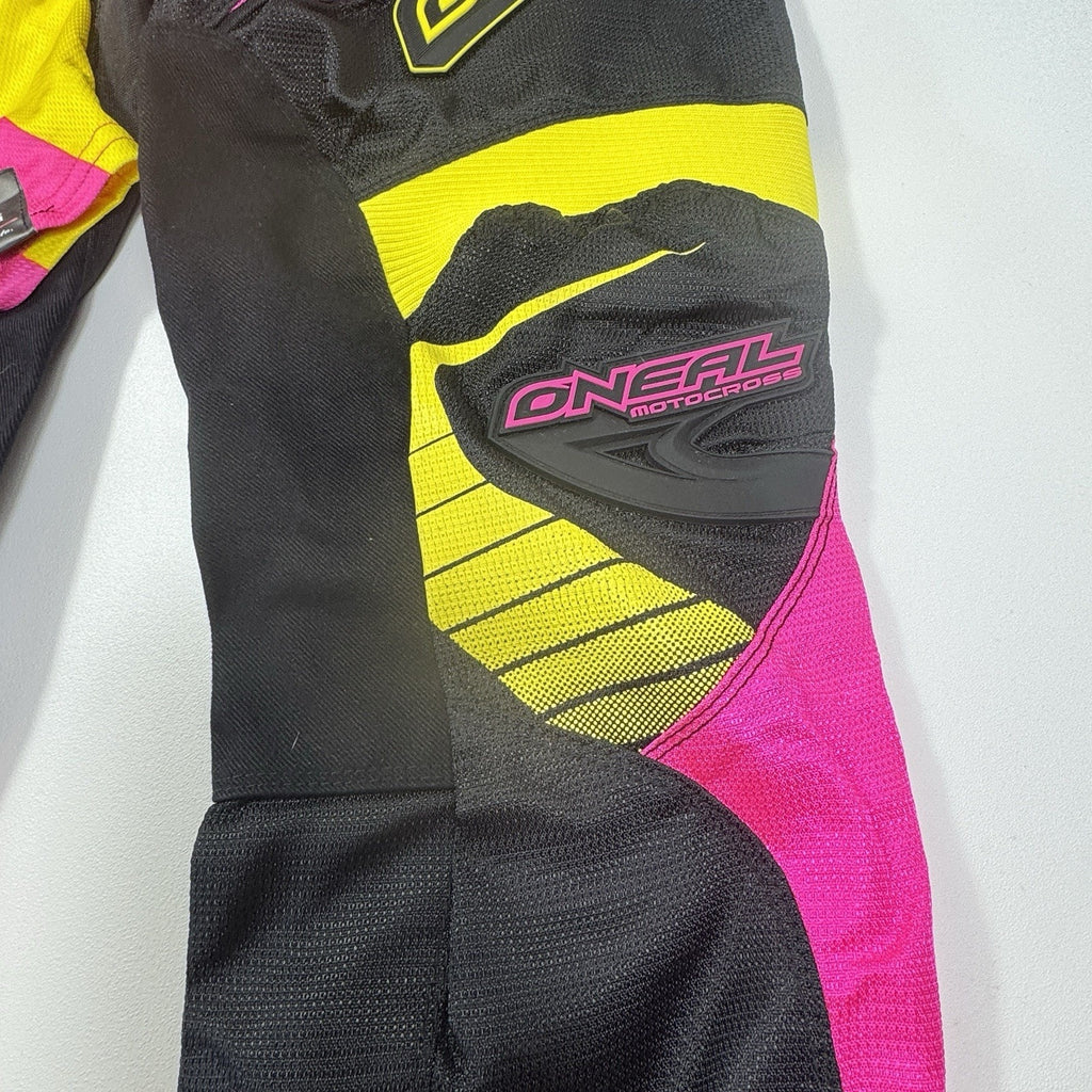 O’Neal Element Women’s Motocross Jersey Pants Set Pink Black Yellow MD 5/6