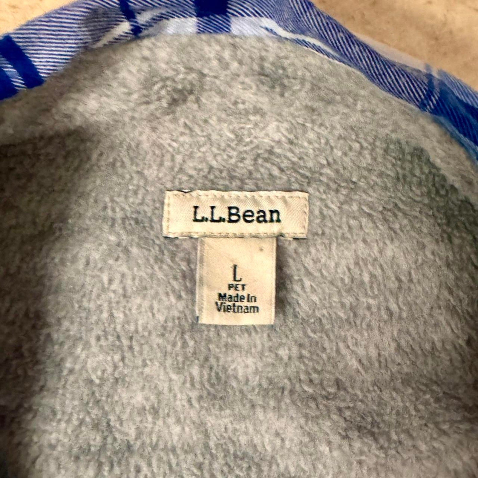 Blue and white plaid button up