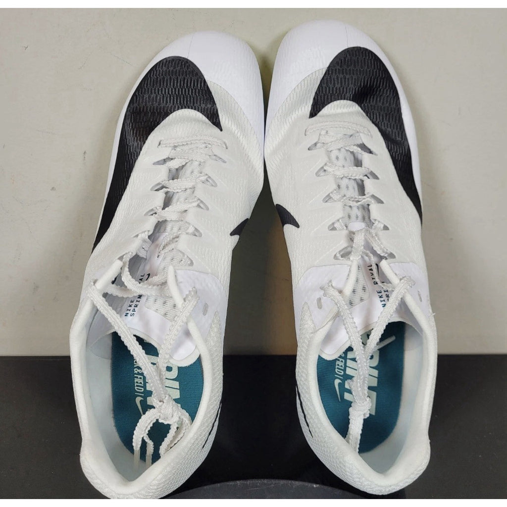 Nike Zoom Rival Sprint Track White Black Bright Spruce FZ9663-102 Sz 10.5 New