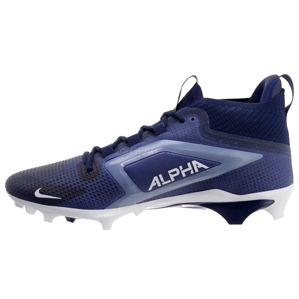 Nike Alpha Menace 4 Pro Football Cleats College Navy Blue White Sz 14 IB2501-400
