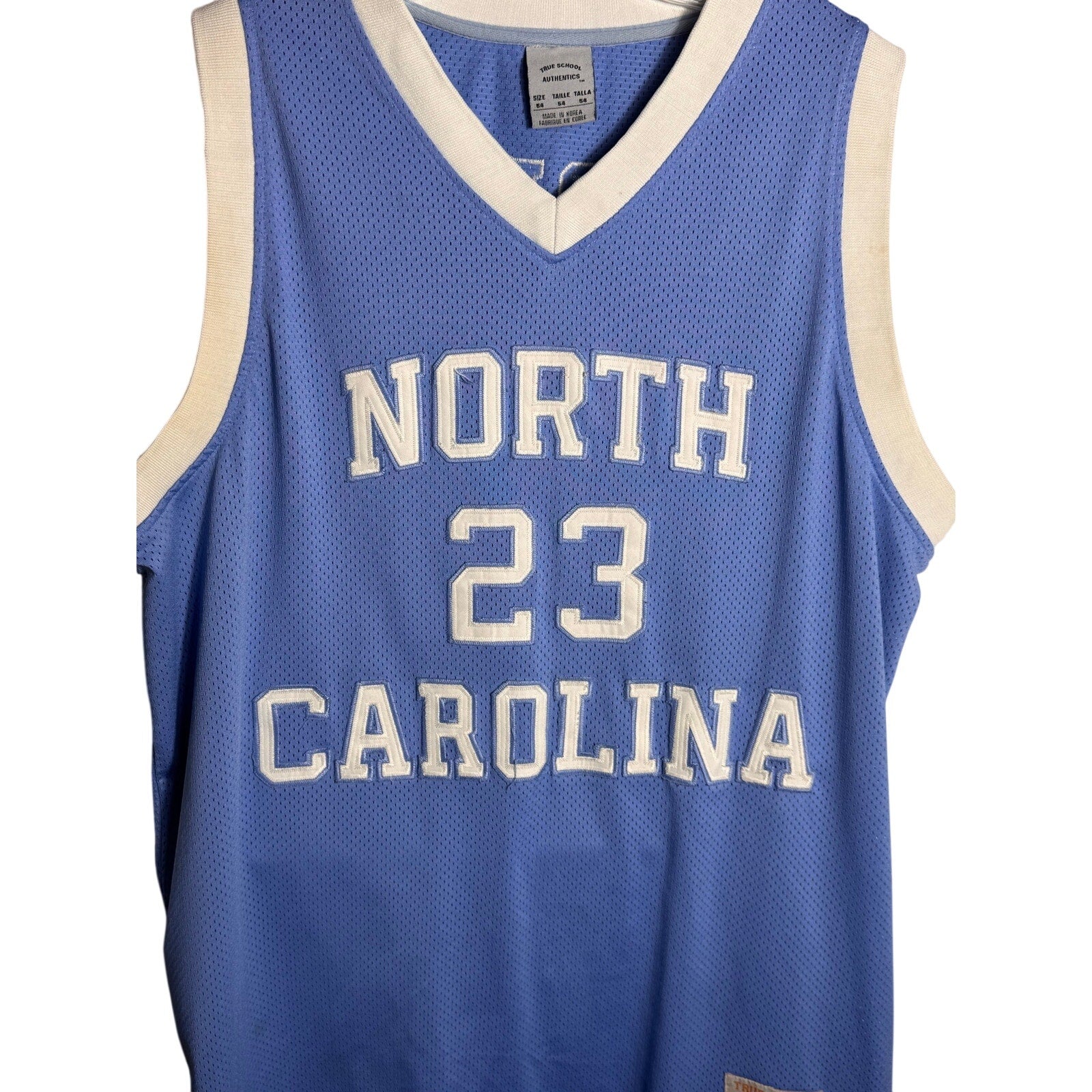 Vintage Michael Jordan UNC North Carolina Tar Heels #23 Jersey Blue Size 54 2XL