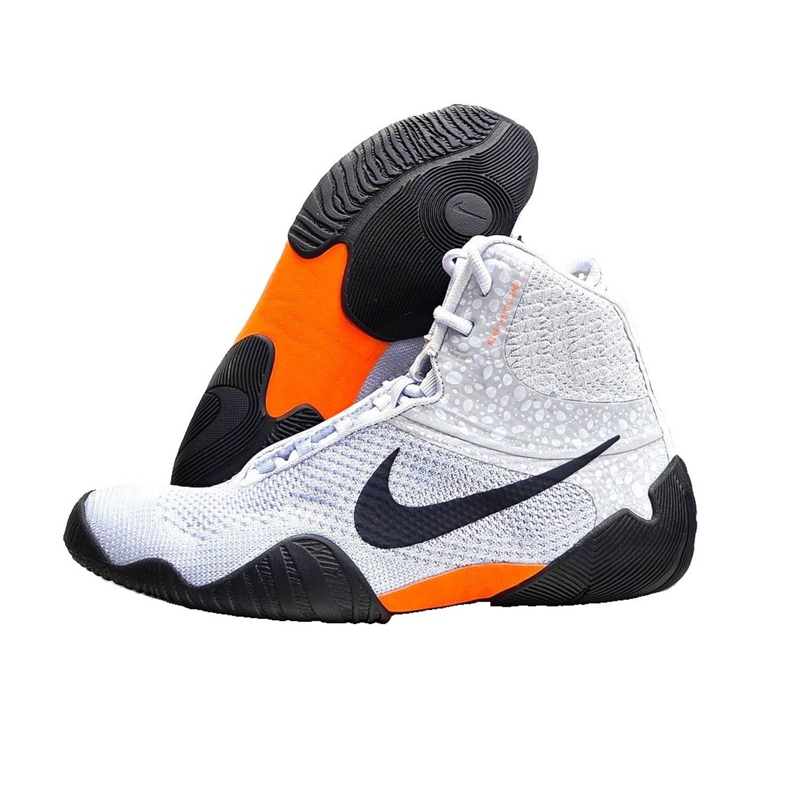 Nike Tawa SE Electric Pack Men's 10.5 Grey Orange Wrestling Shoes DJ4474-900 NEW