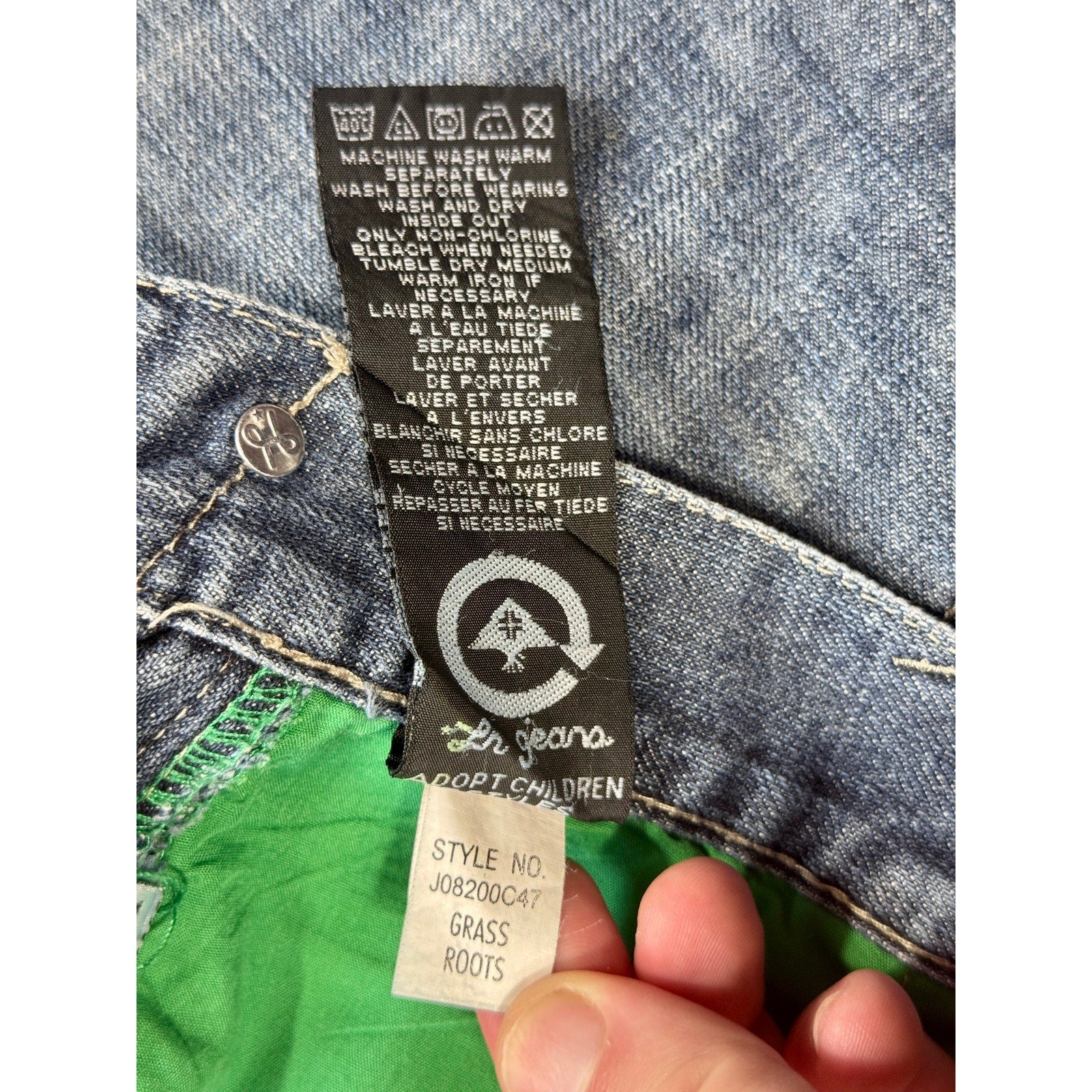 LRG Lifted Research Group Grass Roots 47 Fit Jeans Men’s 40x32 Y2K Baggy Denim